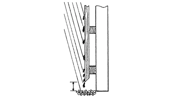 Illustration shows examples of protective construction